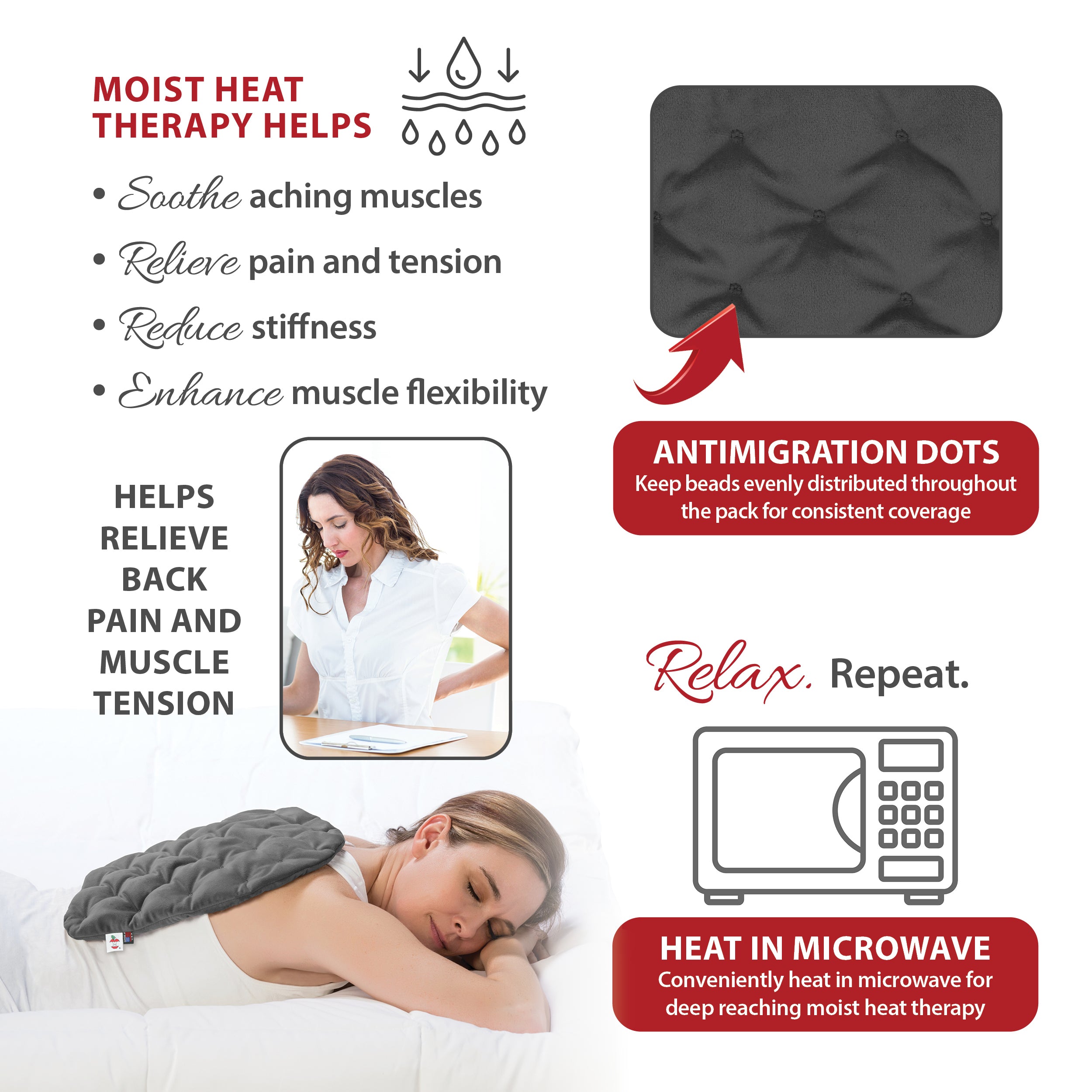 MicroBeads Moist Heat Therapy Packs