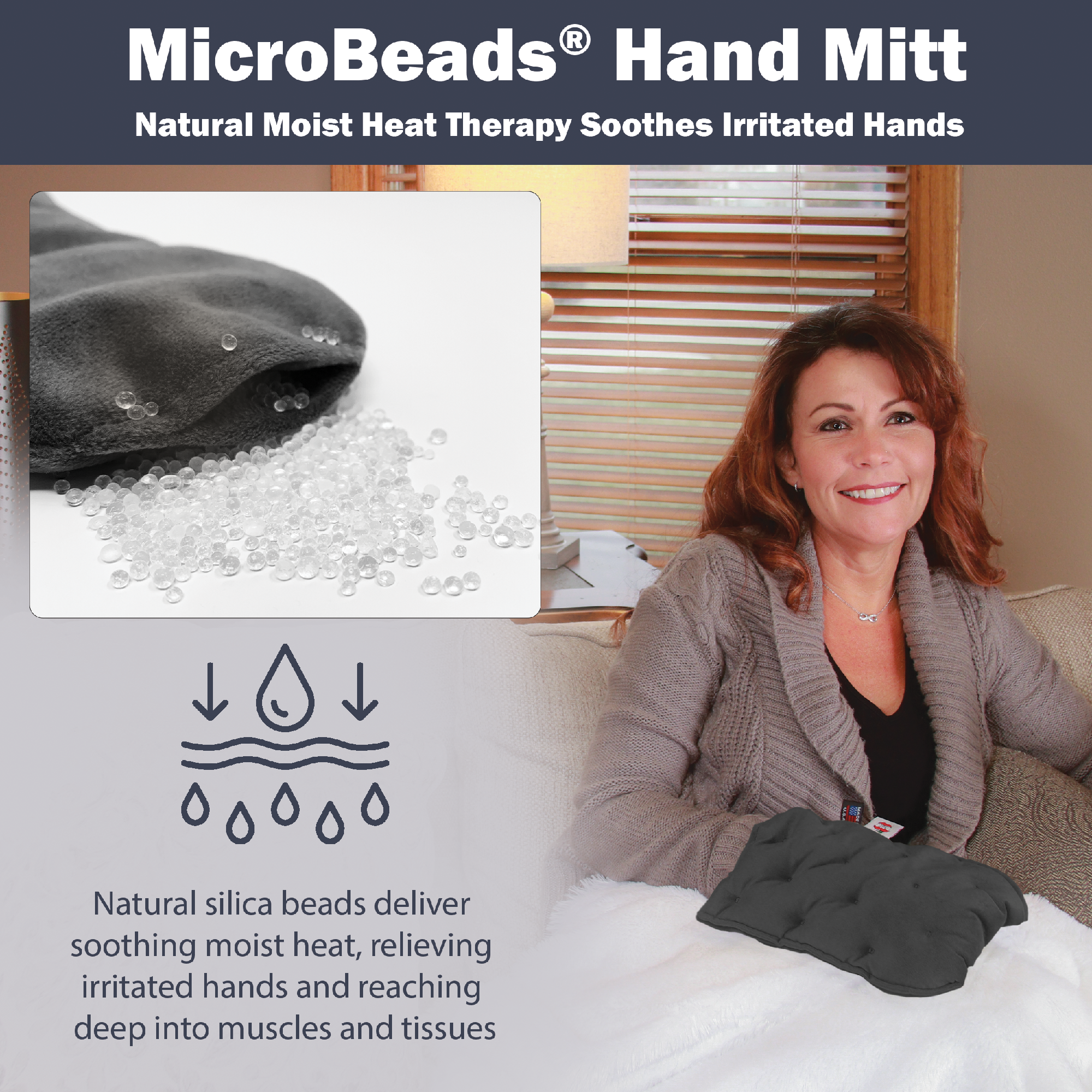 MicroBeads Arthritis Mitt Moist Heat Therapy Pack