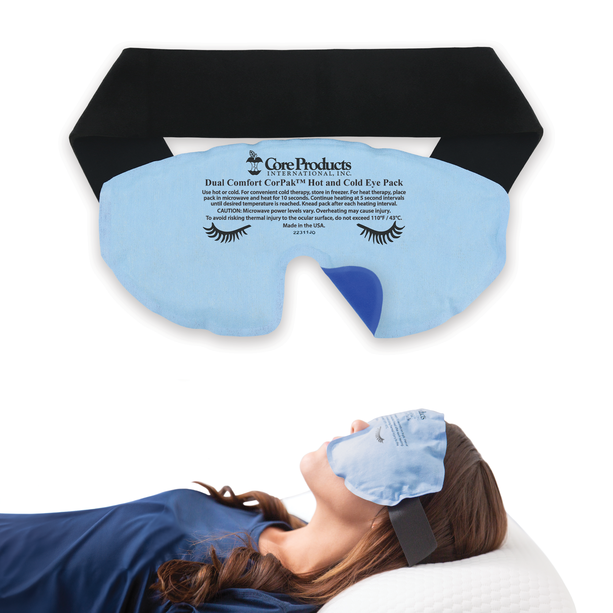 Migraine Eye Mask Hot or Cold Therapy Pack