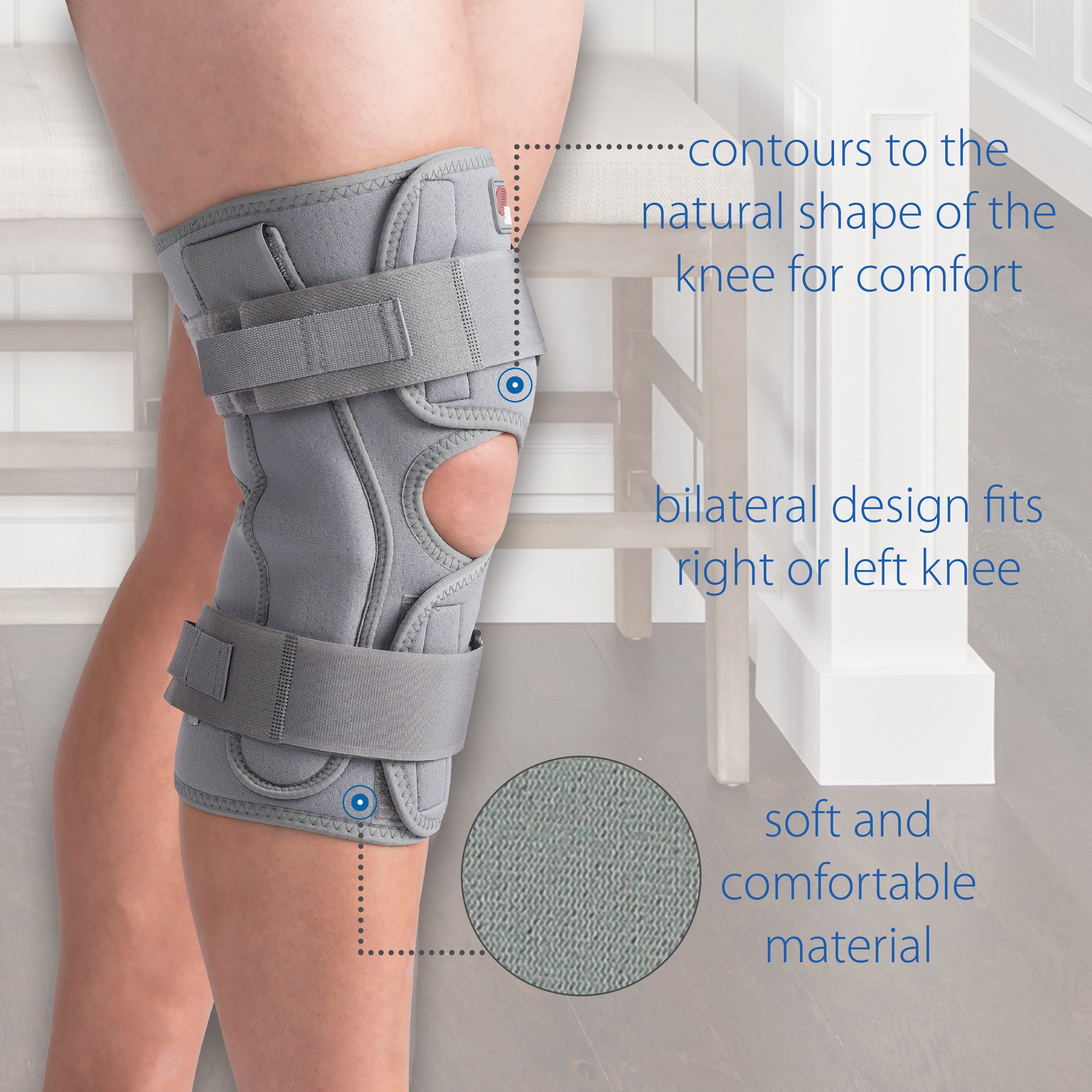 Swede-O Thermal Vent Open Wrap ROM Hinged Knee Brace