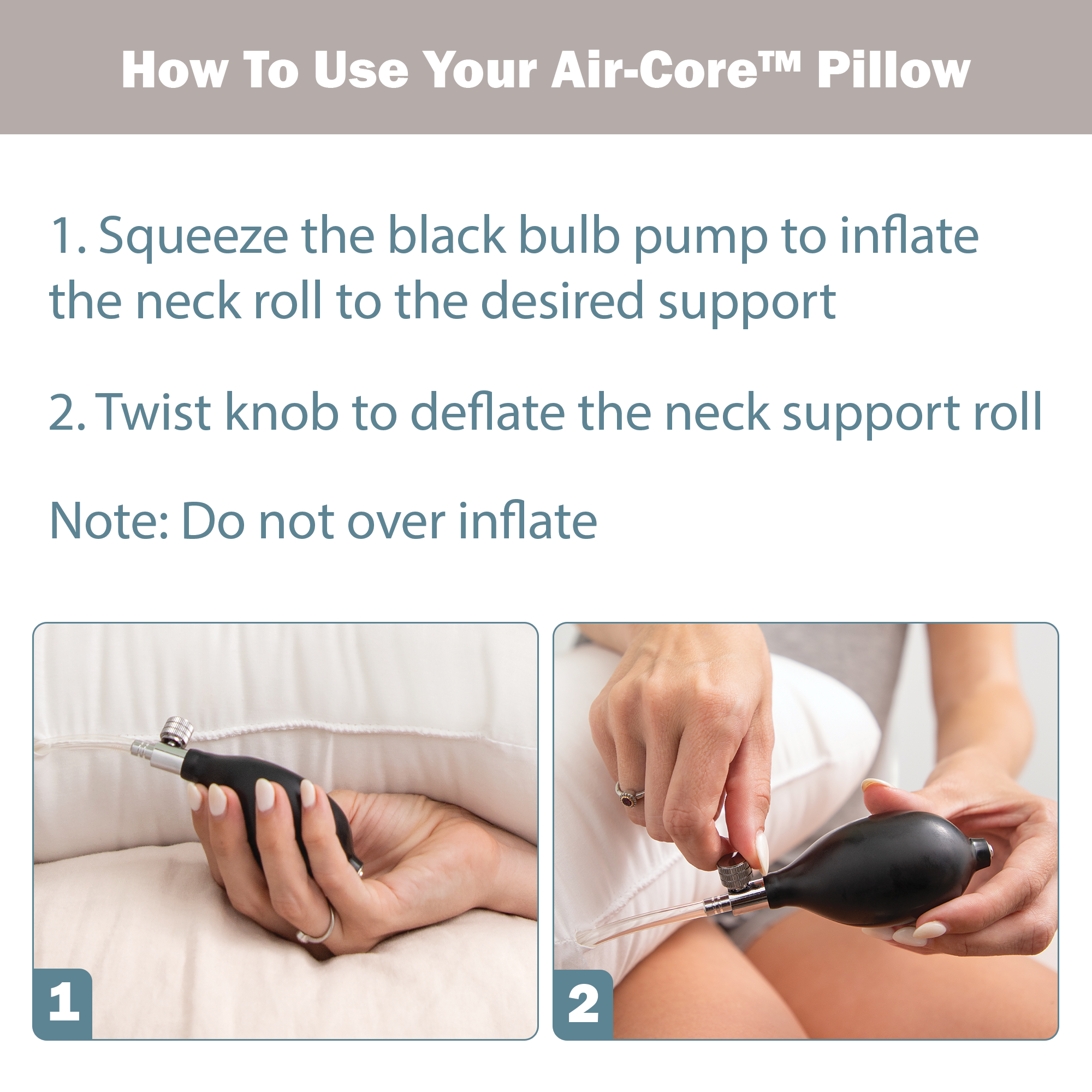 Air-Core Adjustable Tri-Core Pillow