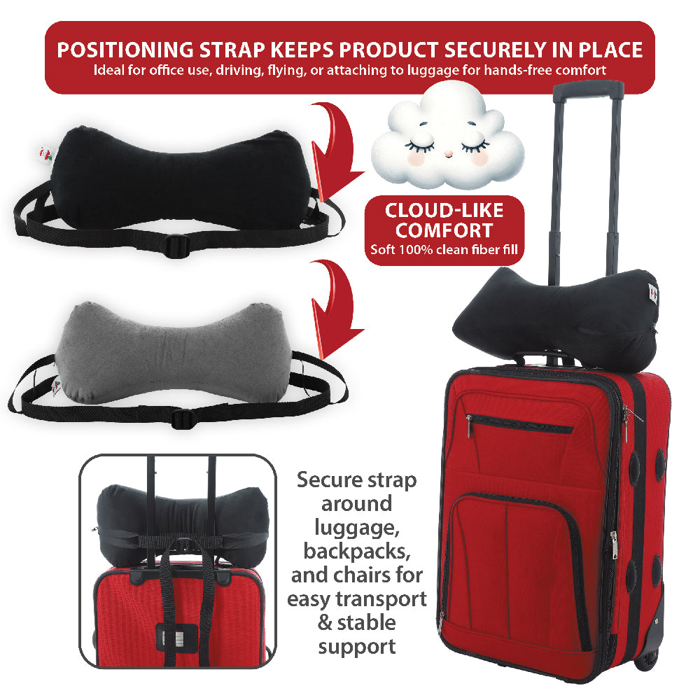 Sleep Log Chiropractic Bone Shaped Neck & Cervical Pillow- Lumbar Support