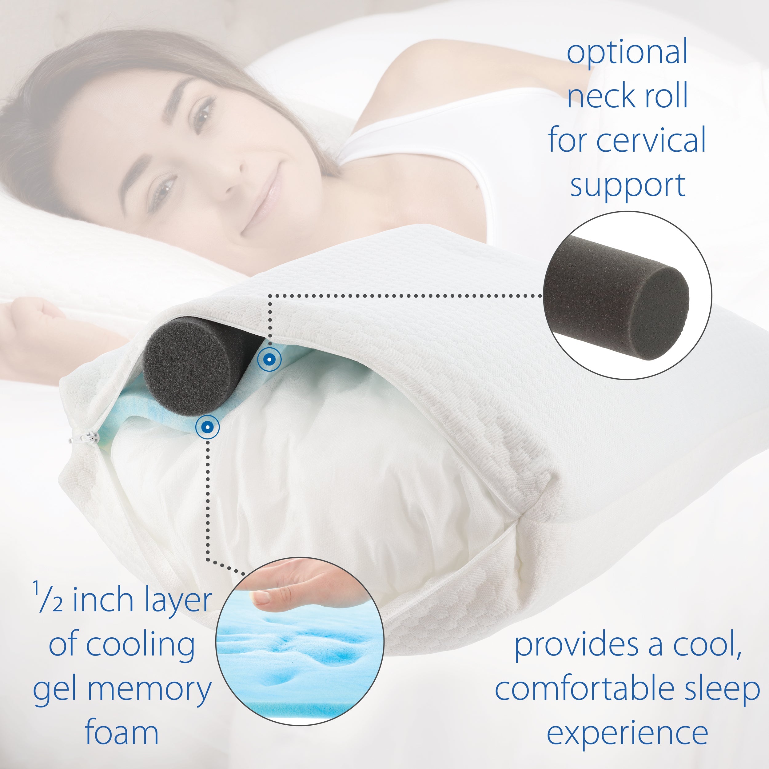 CerviLoft Adjustable Cervical Comfort Pillow