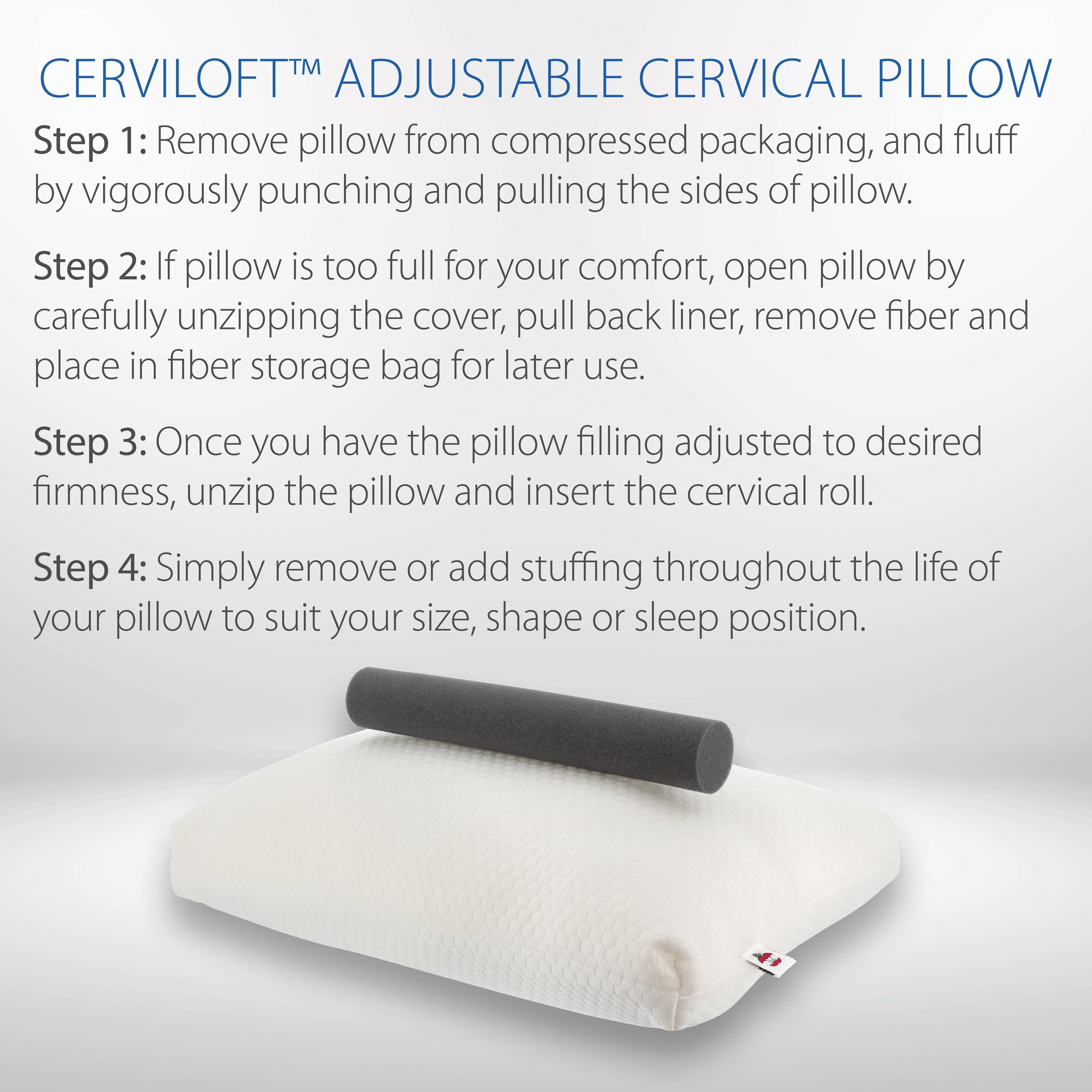 CerviLoft Adjustable Cervical Comfort Pillow