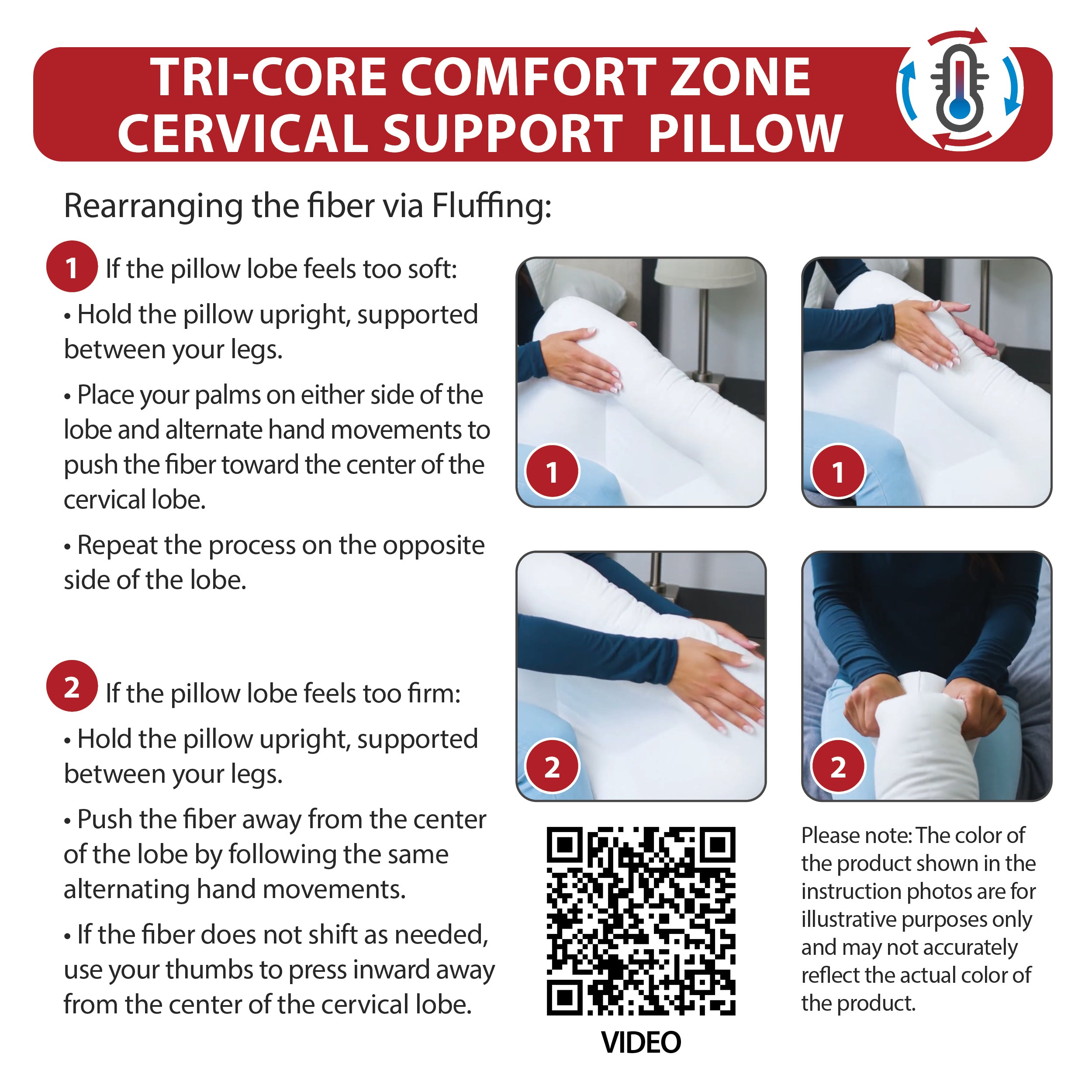 Tri-Core Comfort Zone Pillow