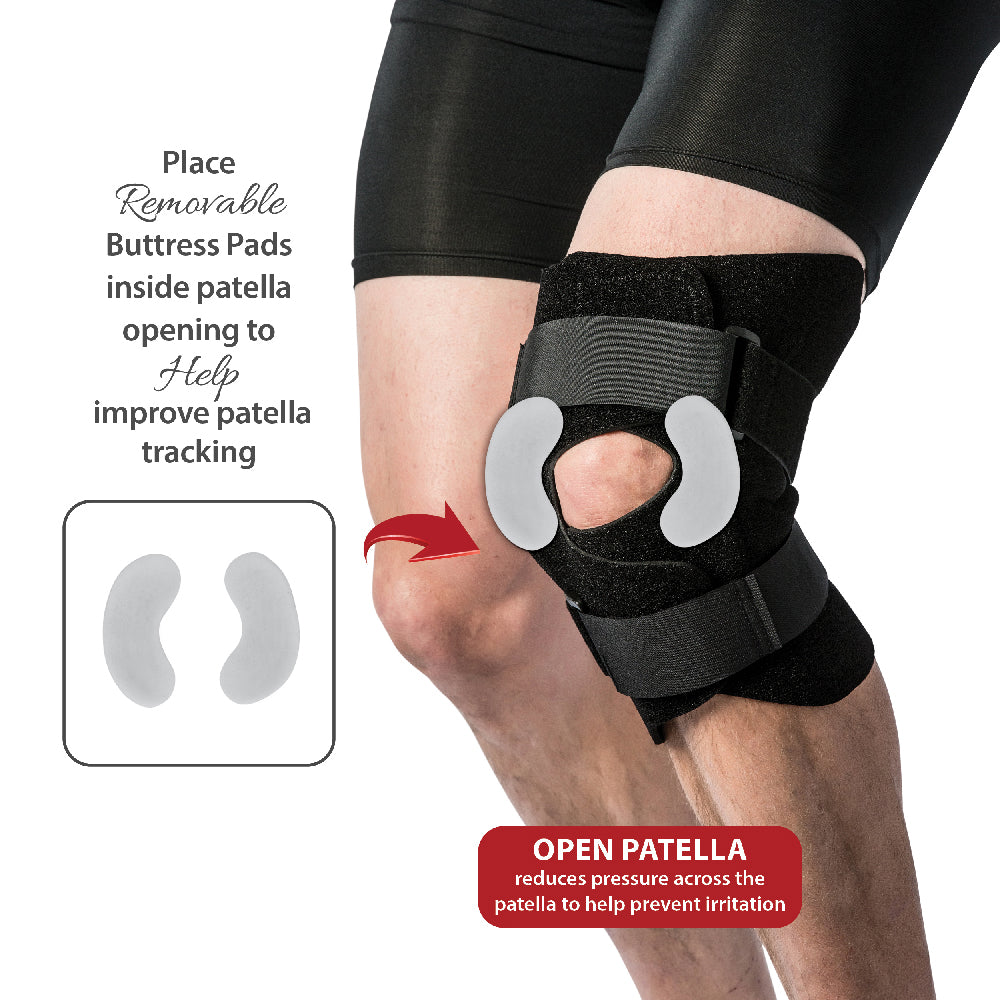 Swede-O Front Close Knee Brace with Hinges