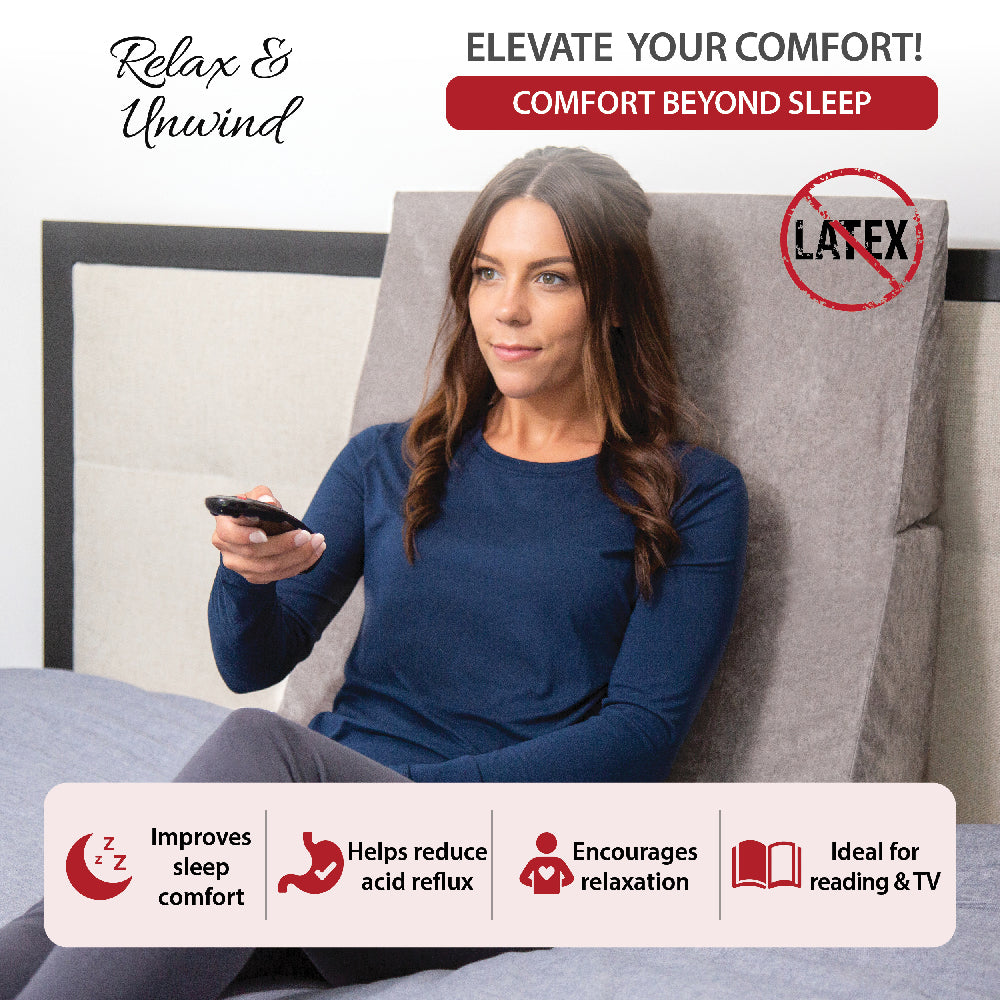 Bed Wedge, Foam Incline Cushion for Acid Reflux