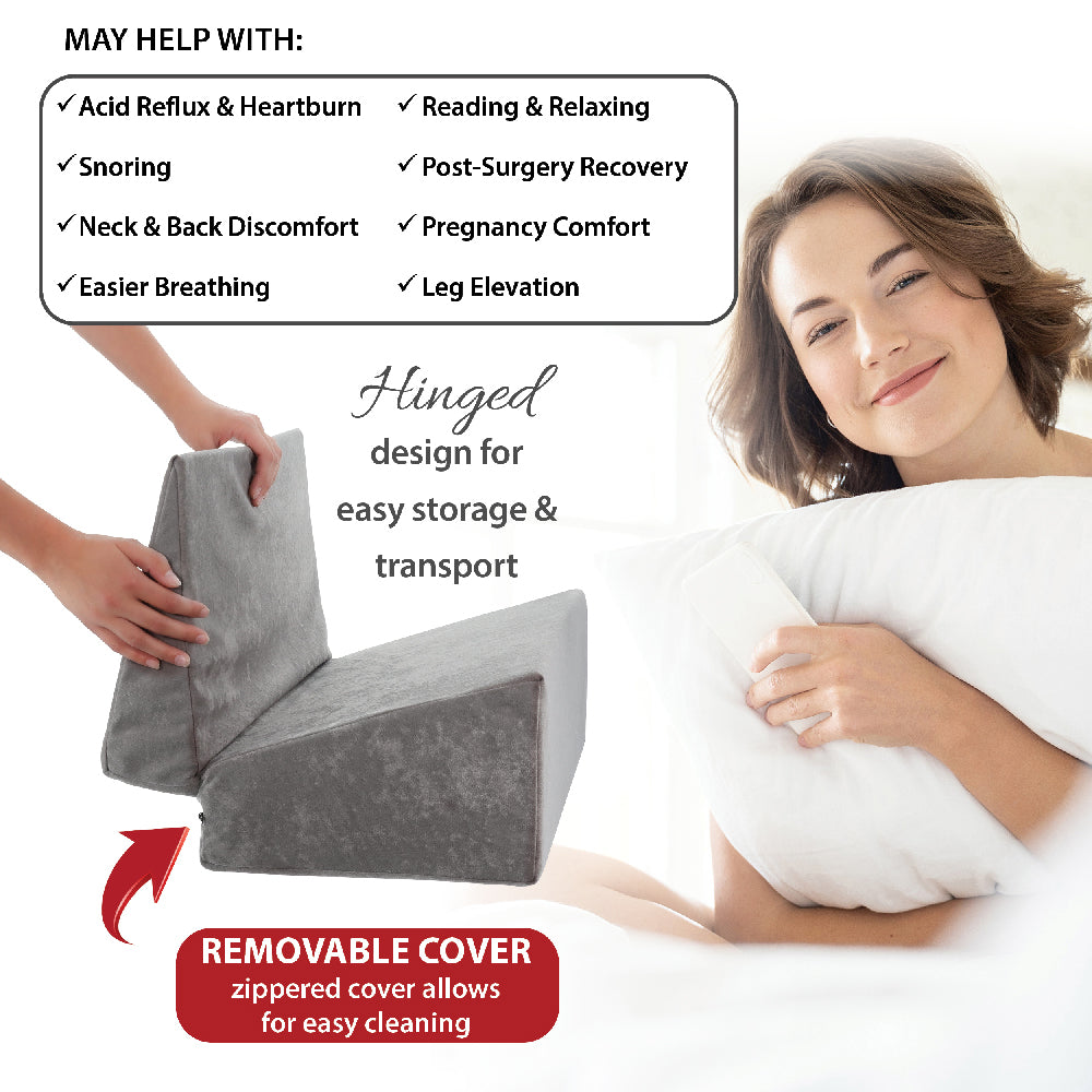 Bed Wedge, Foam Incline Cushion for Acid Reflux