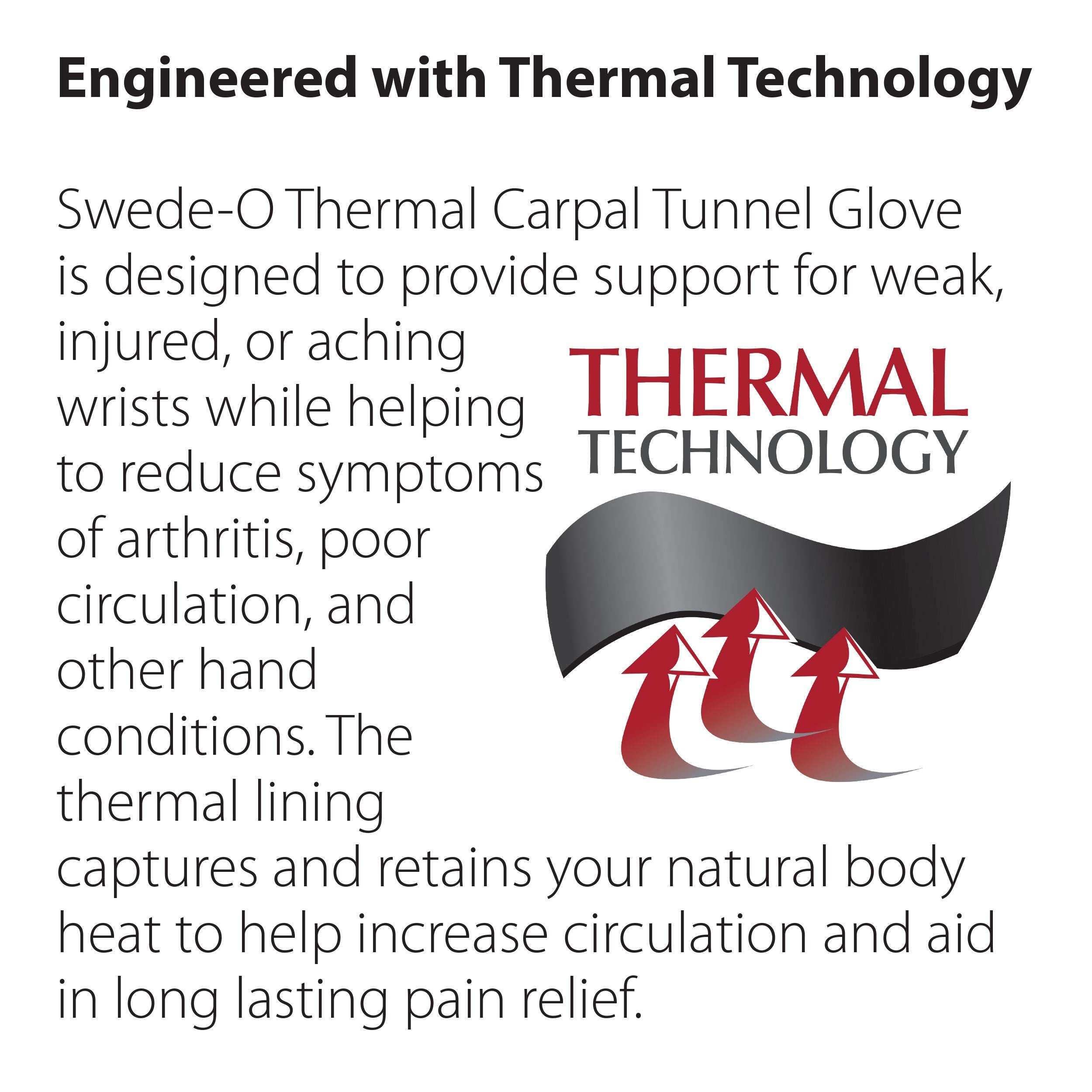Swede-O Thermal Carpal Tunnel Glove 2XLarge