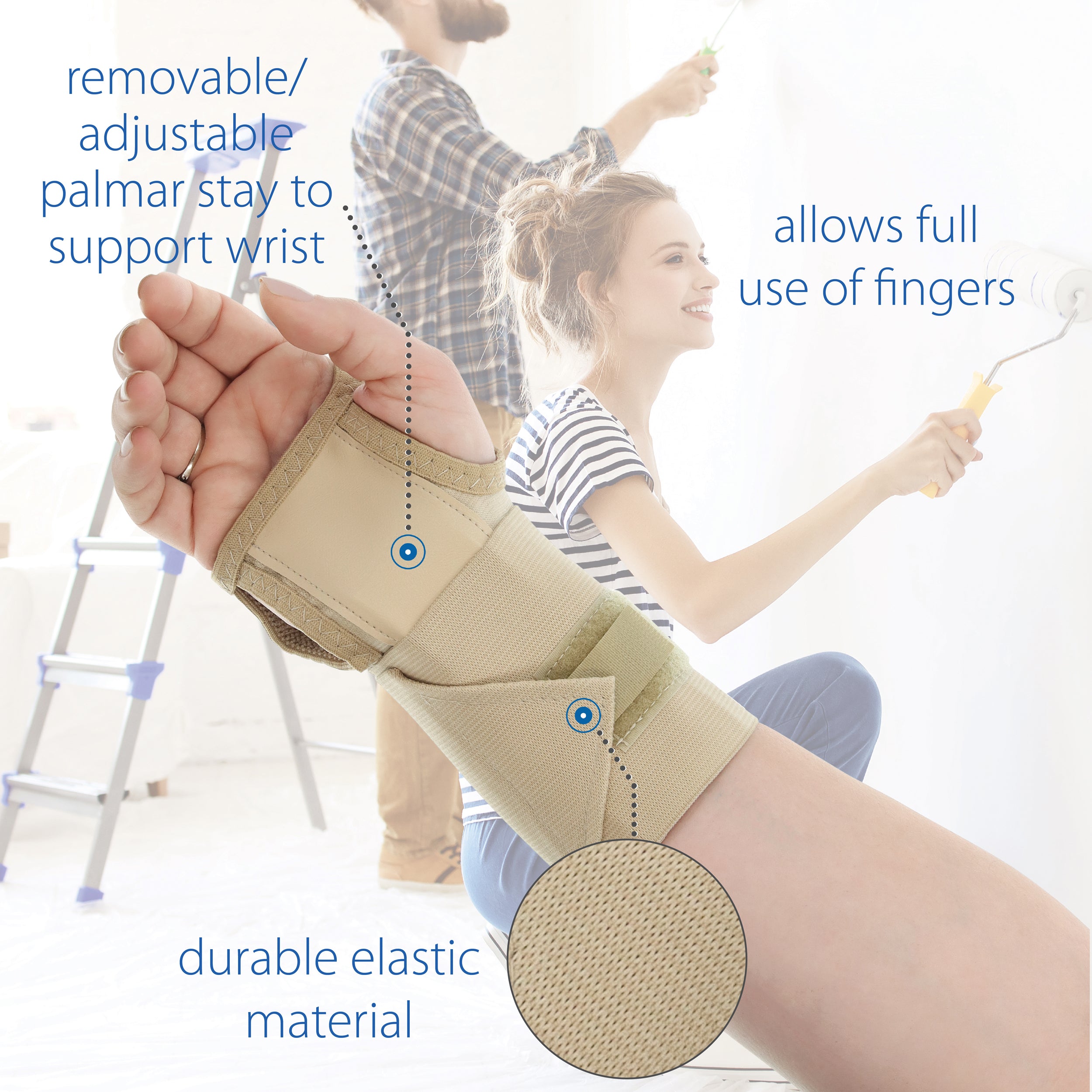 Swede-O Adjustable Bilateral Wrist Brace