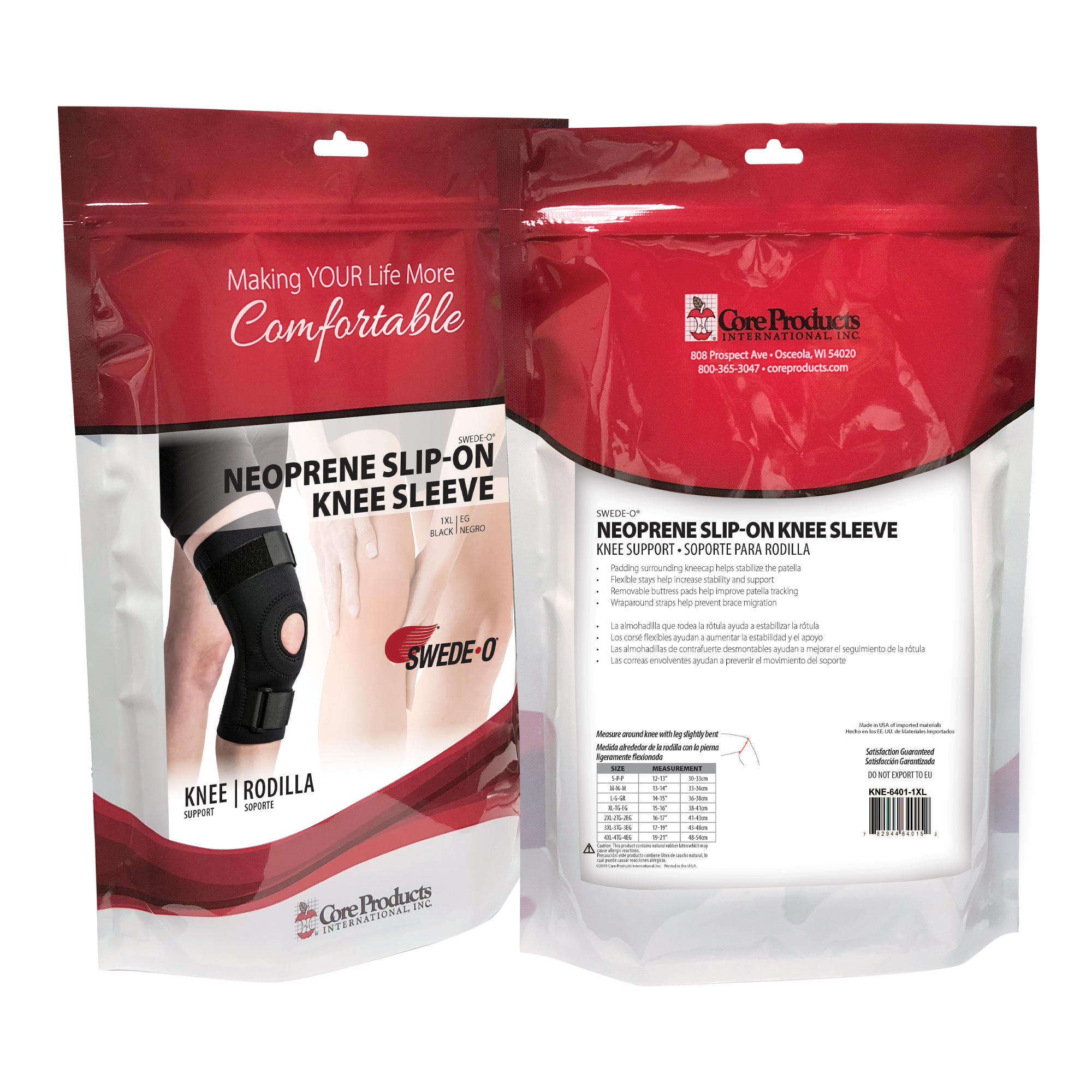 Swede-O Neoprene Slip-On Knee Sleeve